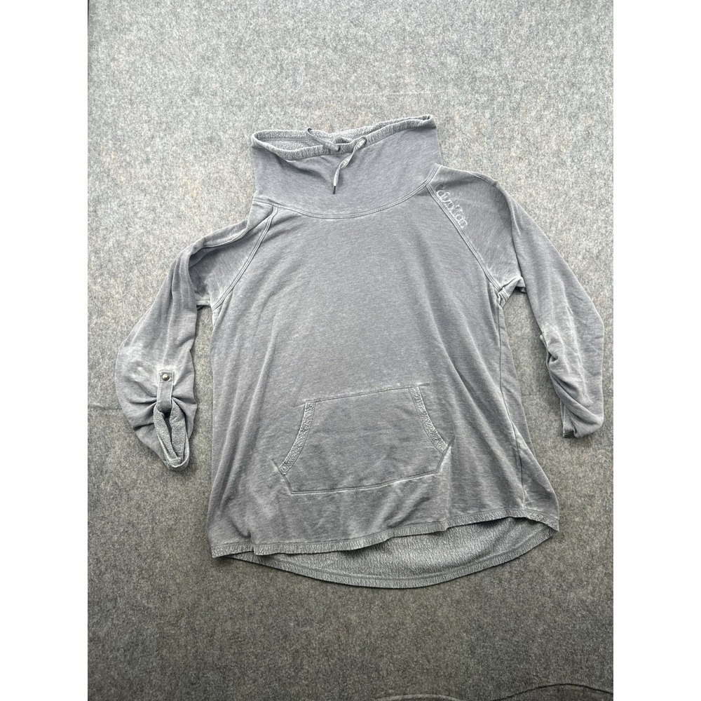 Calvin Klein Women's Performance Gray Cowl Neck Long Sleeve Sweater Top Size XL
